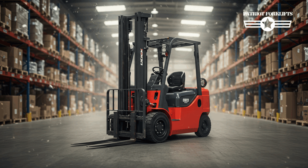 featured image of the blog titled "The Role of Forklifts in Streamlining Logistics Operations"